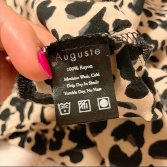 Auguste Heavenly Creatures Mini Dress Boho Cheetah animal print - Picture 15 of 15
